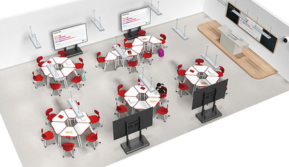 迪歐教育培訓(xùn)家具 專(zhuān)業(yè)組合桌椅助力優(yōu)質(zhì)學(xué)習(xí)環(huán)境